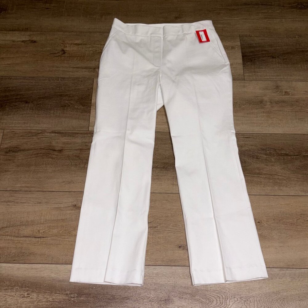 NWT SPANX On-The-Go Kick Flare Pants Size Large White